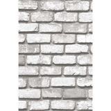 Tetik Zümrüt Exclusive Tuğla Desenli Duvar Kağıdı 9020-1, Beyaz, 100 X 110