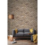 Tetik Zümrüt Exclusive Tuğla Desenli Duvar Kağıdı 9030-1, Kırmızı, 100 X 110