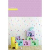 Tetik Zümrüt Kids Duvar Kağıdı 432-2, Lila, 100 X 110