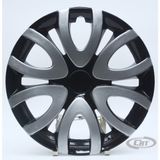 Tetra Jant Kapağı Siyah-Gri Kırılmaz 15" Renault Model (Amblem Hediyeli) (1 Adet) - 15 inç - 0
