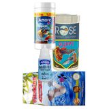 Tetra-Melek-Lepistes 4Lu Balik Yemi Seti,Tropical Mix 125Ml,Rose Guppy 250,Kaya Tuzu,Multivitamin