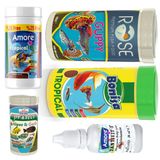 Tetra-Melek-Lepistes-Guppy 5Li Balik Yemi Seti,Tropical Mix 125Ml,Bonisa-250, Rose-250,Algae Garlic