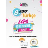 Tetra Yayınları Türkçe 1. Dönem 8. Sınıf Türkçe 15'li Deneme Sınavı
