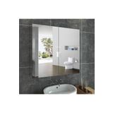 TETTO ELAGANTE Çok Amaçlı Aynalı Banyo Dolabı 70x70 Beyaz Renk Lake