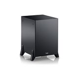 Teufel T 8 Aktif Subwoofer, Önden Veya Aşağı Ateşlemeli Subwoofer Olarak, 100 Watt, Bas Refleks, 200 mm Woofer, Müzikli Ev Sineması - Siyah