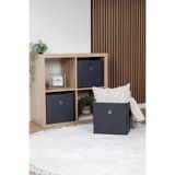 Tex Republic Dolap İçi Saklama Kutusu Organizer, 30 x 30 x 30 cm, Gri, 2 Adet