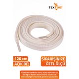 TexFoot Yassı Pamuk Ayakkabı Bağcığı – Dayanıklı 120 cm Spor ve Günlük Kullanım İçin 5006