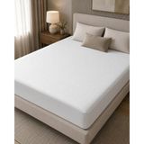 Texivia Sıvı Geçirmez Fitted Alez | Su Geçirmez Yatak Koruyucu - 100 x 200 cm - Beyaz