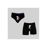 Texkid Kutulu Sevgili Mıknatıs Tasarımlı Eğlenceli Kadın Külot Ve Erkek Boxer İkili Set