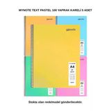Text Pastel Defter A4 100 Yaprak Kareli 5 Adet