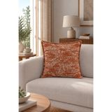 texta home deco Aztek Bohem Dokuma Kırlent Kılıfı - Kiremit - 50x50 cm