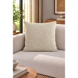 texta home deco Melange Buklet Dokuma Kırlent Kılıfı Bej - 50x50 cm