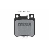 Textar 2130501 Fren Balatası 124/140/203/210 Arka Amg 05143633Aa