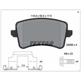 Textar 2460602 Fren Balatası Arka Gdb1765 Fdb4050 Vw A4 A5 Q5 Bm 08 > 2460601
