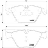 Textar 2468801 Fren Balatası Ön Bmw F06 F10 F11 F18 F12 F13 Bm 10 16 34116775314