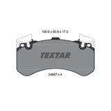 Textar 2484701 Fren Balatası Ön A6 A7 A8 12> 37342Vv