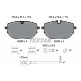 Textar 2626801 Fren Balatası Ön 179950 Vw T6 Bm 15 > 0252626818