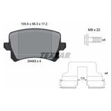 Textar Arka Balata Caddy-Tıguan-Passat-A6-Q3 11 >