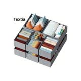 Textia Home 6 lı Desenli-Dolap içi Düzenleyici set ,Raf Düzenleyici, Kıyafet Saklama Kutusu
