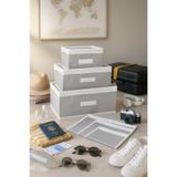 Textia Home 6'lı Bebek Hastane Çıkışı & Dolap içi Düzenleyici ,Valiz Organizer Set/ gri