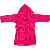 Textile Colors Bebek Bornoz Bukle Fuşya Kapüşonlu [ 1-2 ] Yaş : Fuşya - Tek Ebat - 1 - 2 Yaş