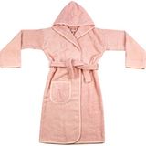Textile Colors Bebek Bornoz Bukle Pembe Kapüşonlu [ 6-8 ] Yaş - 6 - 8 Yaş - Açık Pembe