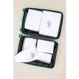 Textile sweet 6'lı Beyaz Valiz Düzenleyici Bavul İçi Ve Hastane Çantası Düzenleyici Organizer Set