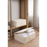 Textile sweet Büyük Boy Krem Baza Altı Düzenleyici Hurç 62x46x22
