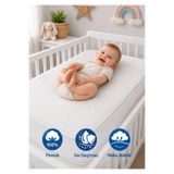 TEXTİLEGARDEN %100 Pamuk Bambu Bebek Alezi, Anne Yanı Bebek Alezi 60X120/70X110/70X120/70X130/70X140/80X130