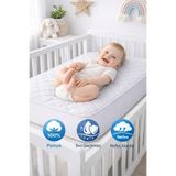 TEXTİLEGARDEN %100 pamuk kapitone bebek alezi, anne yanı bebek alezi