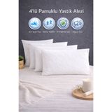TEXTİLEGARDEN 4 Adet %100 Pamuk Su Geçirmez Yastık Alezi – Waterproof Pillow Protector