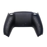 Textured Bottom Non-Slip Housing Bottom Shell for PS5 Controller, 3D Splashing Case Cover Replacement Parts for Playstation 5 Controller - Controller NOT Included (Black shell with Black Splatter)