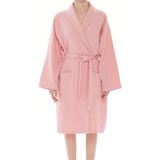 Textury Pure Waffle Pamuk Bornoz - Pembe - S