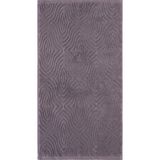 Textury Wovena %100 Pamuk El Havlusu, Grili Mor - Mor - Gri - 50 x 90 cm