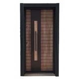 Tez-1555 Statik Kasalı Rustik Çizgili Model Çelik Kapı, Daire Kapısı, Villa Kapısı