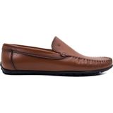 Tezcan Yalı Taba Hakiki Deri Erkek Loafer Ayakkabı