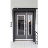Tezdoor Çelik Kapı Fiyatları Siyah Statik Kasalı Çelik Kapı, Apartman Giriş Kapısı Sol Açılım