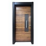 Tezdoor Çelik Kapı, Hok Kilit Sistemli, Monoblok Kilitli Daire Kapısı Sol Açılım Kahverengi