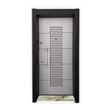 Tezdoor Çelik Kapı, Tırnaklı Çelik Kapı Daire Kapısı, Çelik Kapı, Ahşap Desenli Çelik Kapı Sol