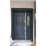 Tezdoor Villa Kapısı Dış Cepheye Dayanıklı Antrasit Renk Lake Boyalı Villa Kapısı