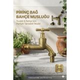 TEZELLER Bağ Bahçe Musluğu Tuvalet Musluğu Hortum Takılabilir Model Sarı Musluk Kısa