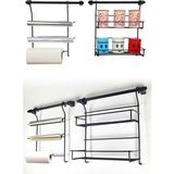Tezgah Arası Askılı Çok Amaçlı Düzenleyici Raf, 67CM, 2 Askı, Baharatlık, Folyoluk, Havluluk - Seçenek 1