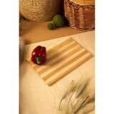 Tezgah Üstü Bambu Kesme Tahtası, Kaymaz Ekmek Tahtası 20X30X1.4 Cm, Kesme Tepsisi