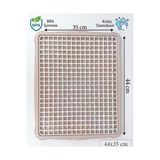 Tezgah Üstü Bulaşık Süzmatik 44X35 Cm Kurutma Matı Tabak Bardak Süzgeci Mavi Plastik Pembe