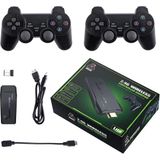 TezMax 2.4ghz Kablosuz Çift Kol Retro Oyunlar 4K Full Hd Tv Game Stick 20000 Oyun Konsolu Atari - Siyah
