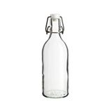TEZPAZAR Korken Cam Şişe 0,5 litre Sızdırmaz Kapaklı Su Şişesi Şeffaf Kilitli Kavanoz Yükseklik 23 Cm I.k:e.a