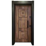 Tezwood 1451 Statik Kasalı Kabartmalı Model Çelik Kapı, Daire Kapısı, Villa Kapısı Sağ Açılım