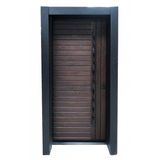 Tezwood 1559 Statik Kasalı Rustik Çizgili Model Çelik Kapı, Daire Kapısı, Villa Kapısı