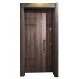 Tezwood 1658 Statik Kasalı Tanganika Düz Model Daire Kapısı, Çelik Kapı, Villa Kapısı