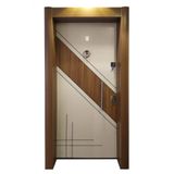 Tezwood 2578 Çift Renk Çelik Kapı,Daire Kapısı,Tırnaklı Model